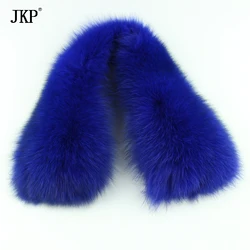 Inverno naturale vera pelliccia di volpe collare genuino collo di pelliccia sciarpa di pelliccia naturale silenziatore cappotto di lusso delle donne collo avvolge scialle