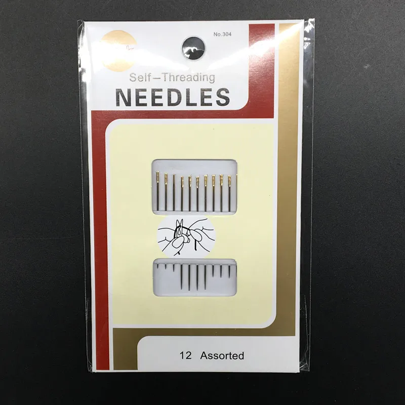 4 Packs Needles For Patchwork Assorted Self-threading Household Repair Hand Sewing Needles Set DIY Needlework