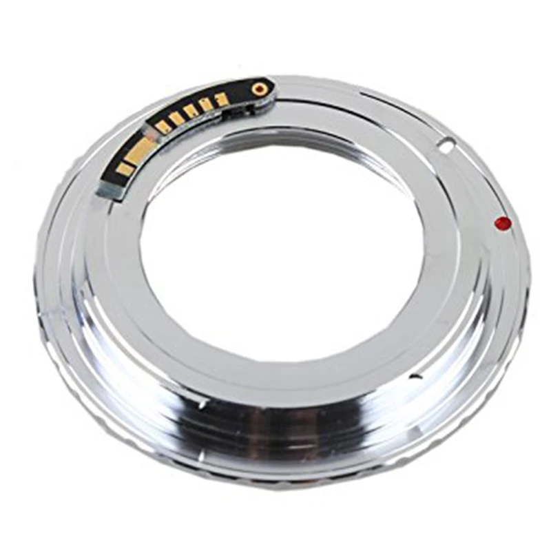 Foleto M42 Lens Adapter AF Confirming Ring to for canon M42-EOS Mount With 3.0 Chip 500D 600D 40d 50D 60D 5D2  Black Silver