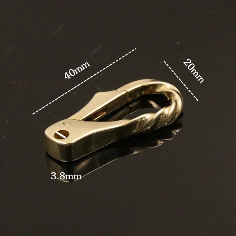 20*40mm Spiral Helix Clasps Clip Buckle Ring Snap Hook For Kye Chain Webbing Strapping Pet Collar Leather Craft Belt Accessories