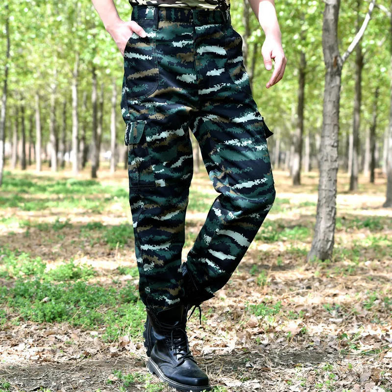 Camouflage  Cargo Pants Men Pants Wear-resisting Camo Working Men Cotton Joggers Clothing Pantalon Homme