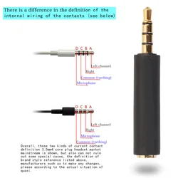 Câble convertisseur universel OMTP vers CTIA mâle vers femelle, 3.5mm, haute qualité, adaptateur pour iPhone, Smartphone Andorid