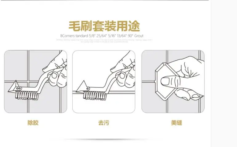 Kit Schraper Siliconenkit Troffel Caulking Tool Kit (4 Stuks) Met Een Borstel Rvs Removal Tool