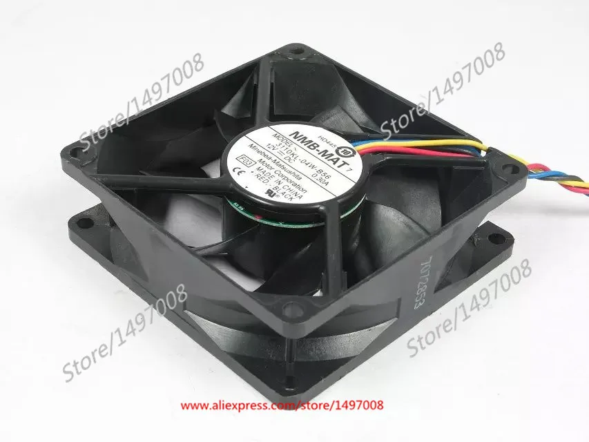 

NMB-MAT 3110KL-04W-B56 F03 DC 12V 0.3A 4-Wire 80X80X25mm Server Cooling Fan