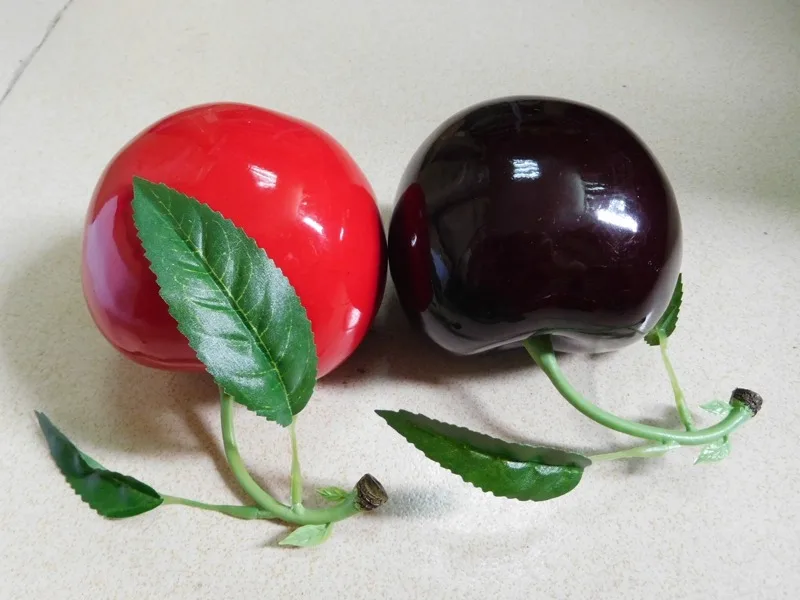 Child Red Black Cherry Fruit Foam Toys Model Simulation Food Educational Kid Pretend Play House Kitchen Decorative Toy 2021