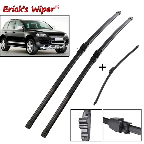 Imagen 1 del producto Erick's limpiaparabrisas LHD juego de limpiaparabrisas delantero y trasero para VW Touareg 2003 - 2006 cepillos de ventana de parabrisas 26 ""+ 26"" + 14""