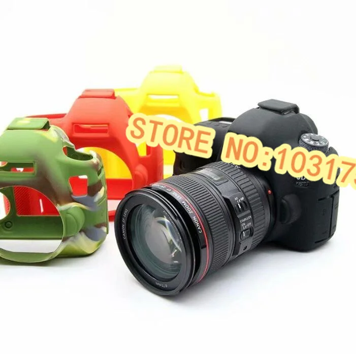 Nieuwe Zachte Siliconen Case Beschermende Tas Rubber Voor Canon 6D Cover Camera Cas