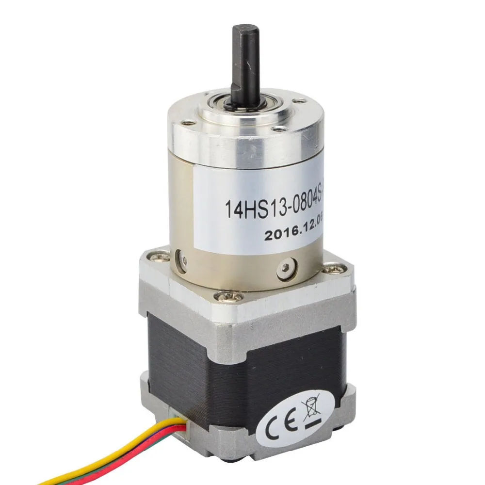 STEPPERONLINE Nema 14 Stepper Motor 27:1 Planetary Gearbox Nema14 Geared Step Motor L=33mm 0.8A 14Ncm(19.8oz.in) for CNC Robotic