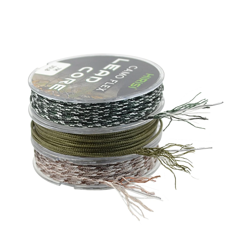 1pcs 35LB 7M Leadcore Carp Fishing Tackle Line Make Carp Hair Rigs 3 Color Braided Lead Line