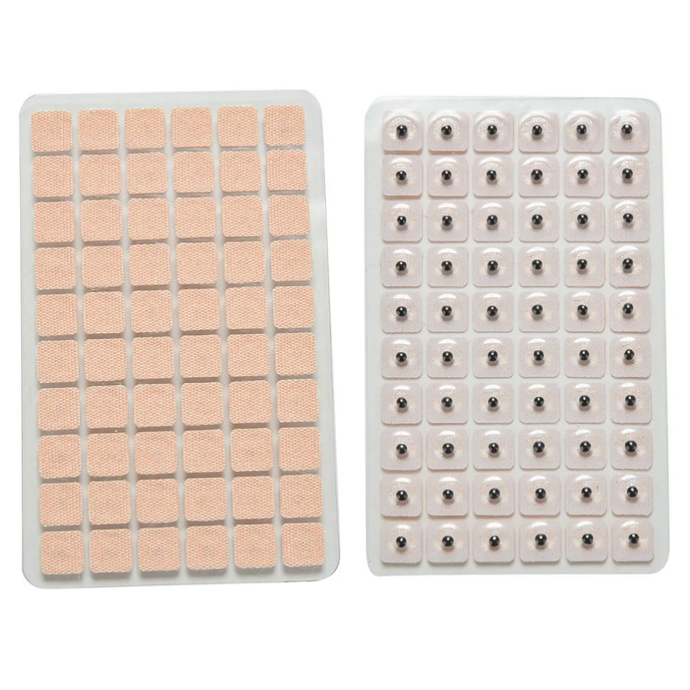 600 Pcs/lot Ear Acupuncture Massage Therapy Needle Patch Seeds Sticker Ear Care Auricular Auriculotherapy Vaccaria