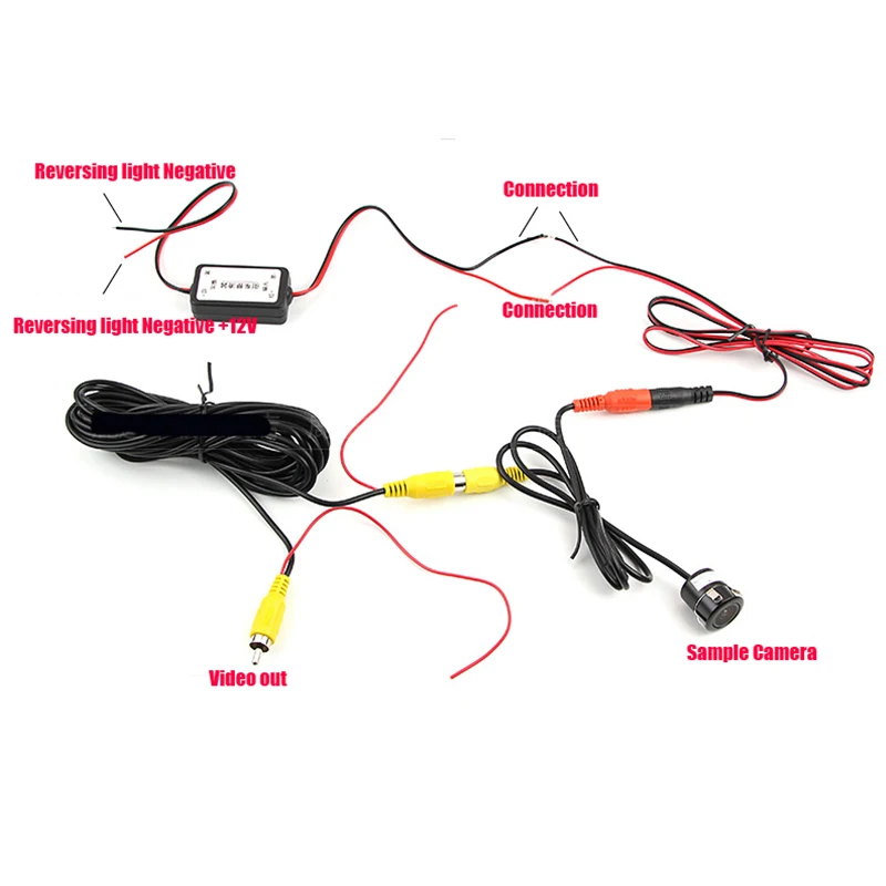 Car Rearview Backup Camera Video & Power Wires Cables Stabilized 12V DC Relay / Capacitor / Filter / Rectifiers