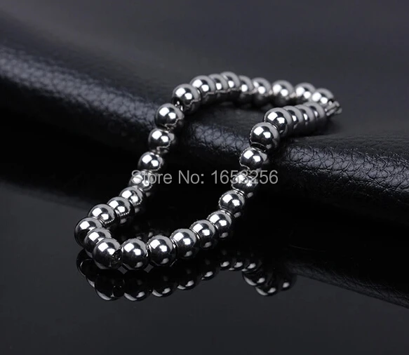 8 inch 9 inch  Solid ball Chain Bracelet stainless steel Shiny Jewelry