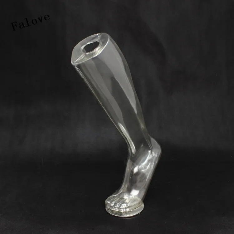 Newly Fashionable High Quality Transparent Mannequin Foot Model Transparent Socks Analog Foot Manikin Hot Sale