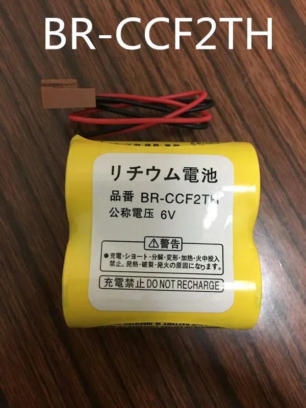 

10X Brand New BR-CCF2TH Battery with w/2P plug 6V 5000mah PLC FANUC Lithium Batteries bateria free drop shipping