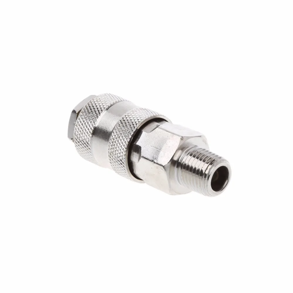 1 Pc Euro Air Line Hose Connector Fitting Female Quick Release 1/4 Inch BSP Male