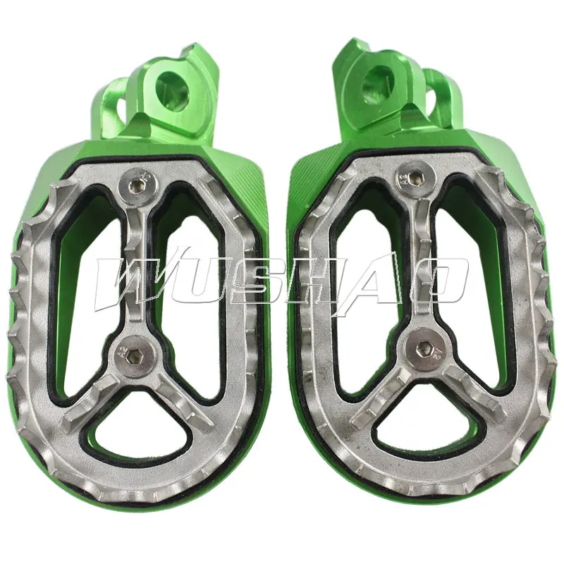 De Alumínio da motocicleta Pé Pegs Footpegs Apoios Para Os Pés Para 2010-2015 Suzuki RMZ450 RMZ250 RMZ 450 250 15 14 13 12 10 11