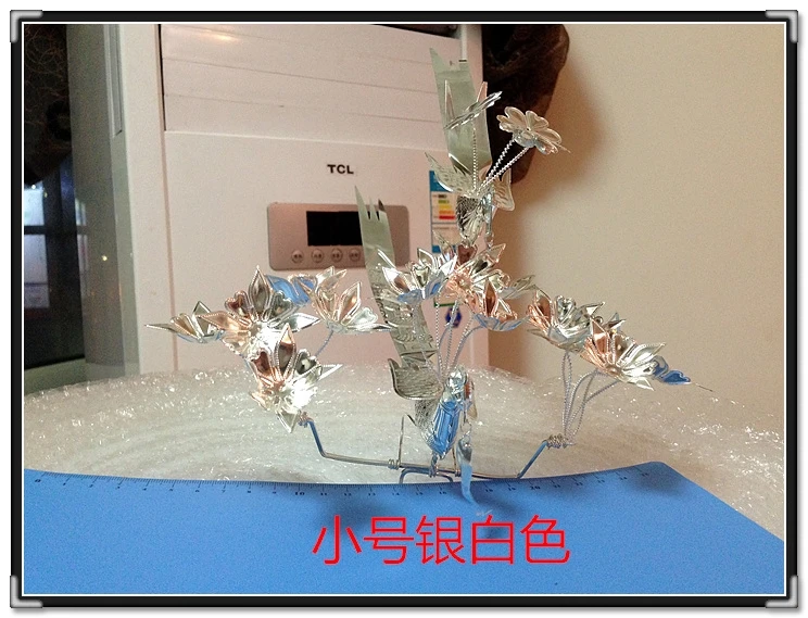 Stage Performance Flower and Bird Miao Silver Hair Stick Minority Group Vintage Antique Pinach Artwork  Hair Accessories