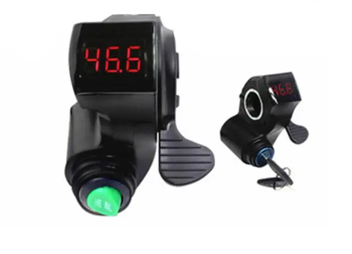 

voltage display for ebike e-scooter 12V -84V Thumb Throttle with Cruise function LED