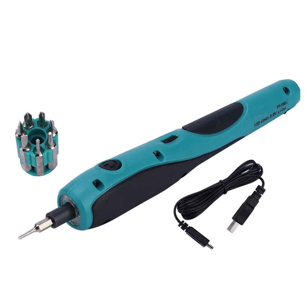 

Electric Drill USB Electric Screwdriver Portable Lithium Battery Rechargeable Screwdriver Cordless Drill Power Tool High Quality