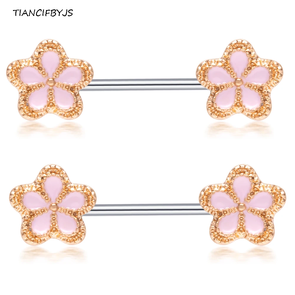 TIANCIFBYJS Stainless Steel Nipple Barbell Piercing Sexy Shield Bar Rings Jewelry Fashion Body Jewellery Women Men Gift 20 Pcs