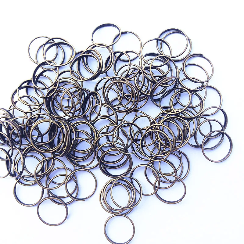 Top Quality 100pcs/lot 11mm Bronze Stainless Steel Round Jump Rings Glass Beads Lighting Accessories & Curtain Metal Connectors