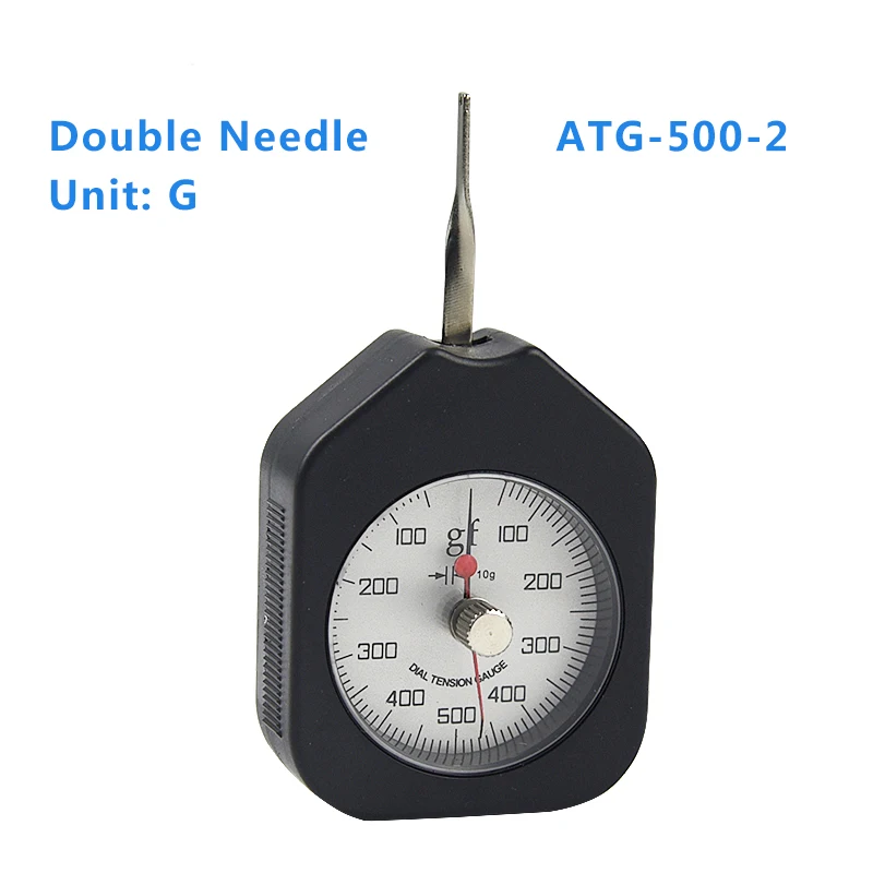 ATG-500-2 Dial Tension Meter Analog Force Gauge Double Pointer Force Tools