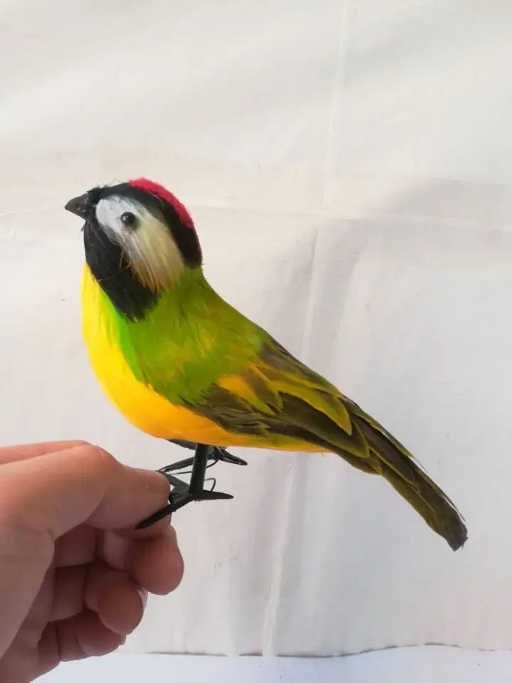 simulation bird Myiozetetes similis foam&feathers vivid bird about 17cm,pastoral craft prop,home garden decoration gift s2197