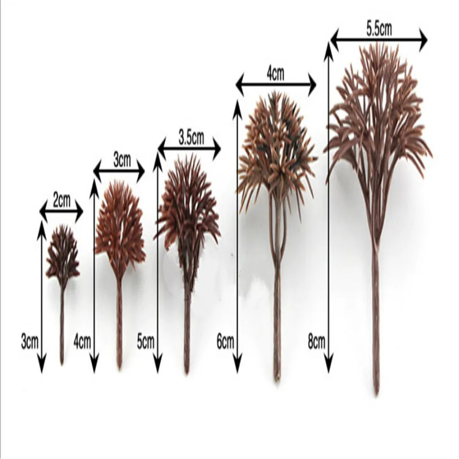 6cm altezza di architettura modellismo materiale albero armi modello treno Layout alberi