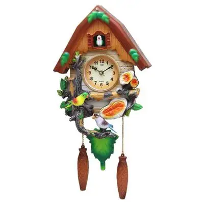 

Modern minimalist art Cartoon clock quartz mute children creative living fashion watch shipping bird Music Clock