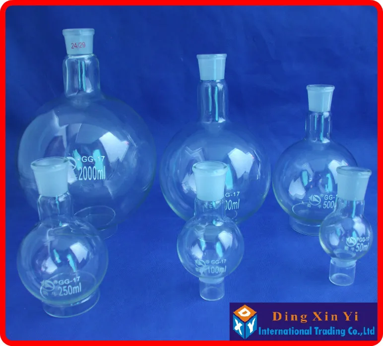 250ml 24/29 single neck round-bottom flask,Boiling Flask round bottom,short neck standard ground mouth