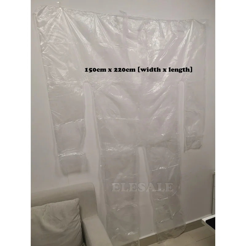 30Pcs/Pack Disposable Sauna Sweat Coverall Clear Waterproof PE Plastic Body Suit Weight Loss Sauna Wholesale For Beauty Salon