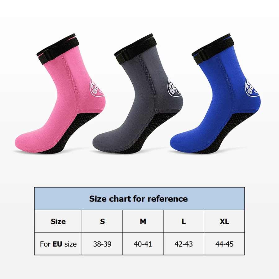 Neoprene Socks 3mm Woman Men Diving Swimming Beach Socks Anti-Slip Snorkeling Sock Shoes Surfing Boots Thermal Socks