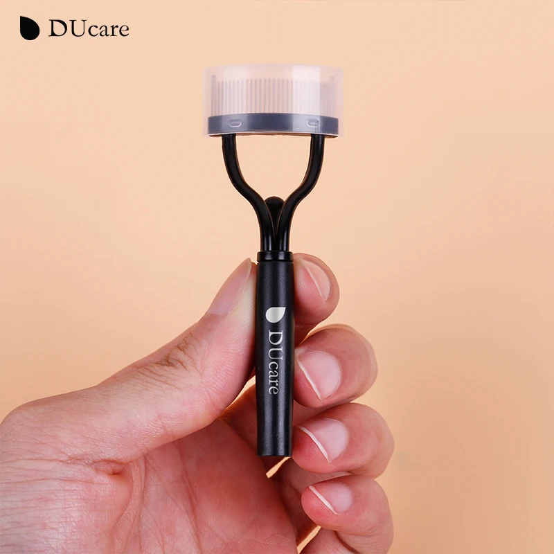 DUcare Black Eyelash Comb Eyebrow Mascara Brush Applicator Sturdy Metal Eyelash Separator Definer with Comb Cover Makeup Tools