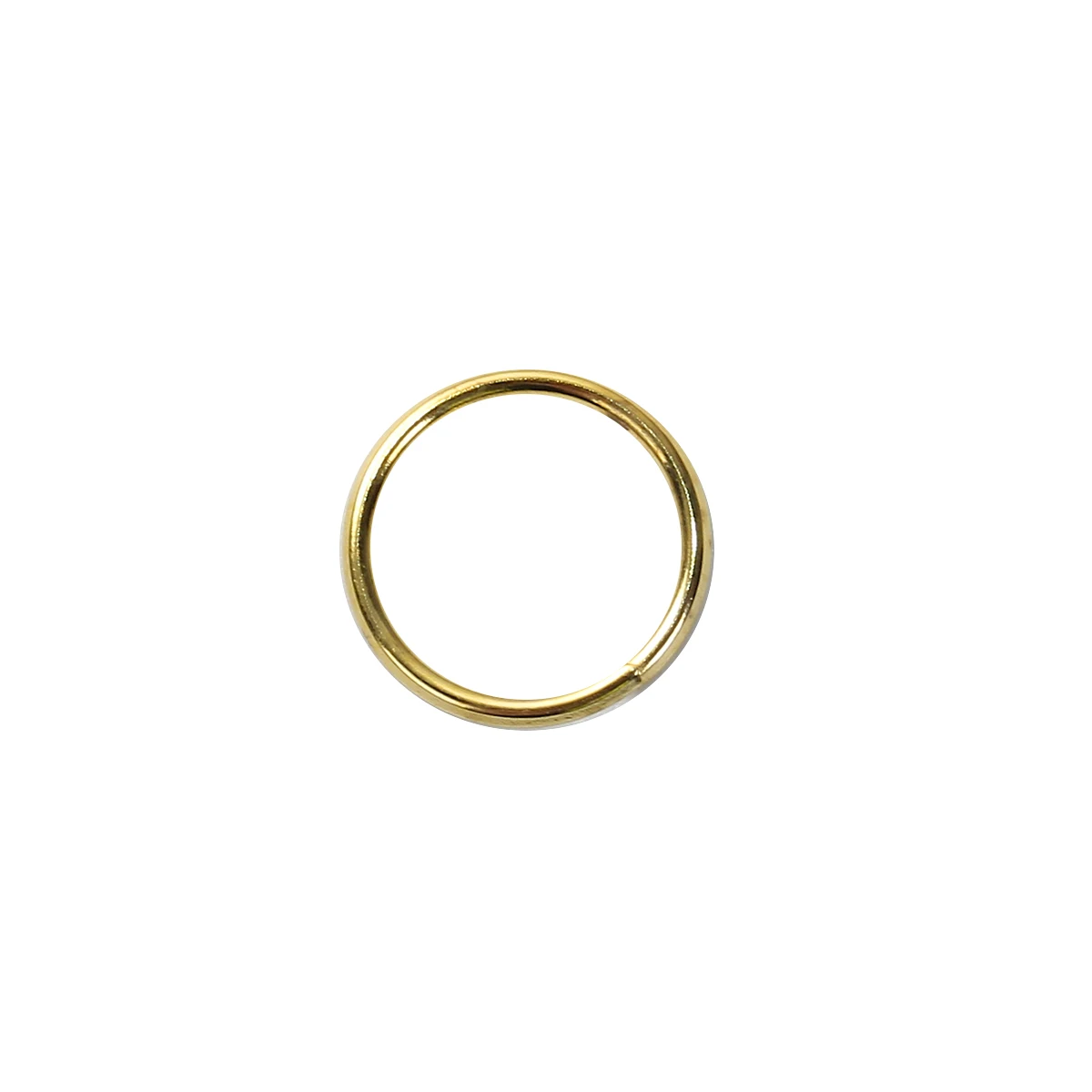 Iron Based Alloy Opened Jump Rings Findings Round Gold Color 8mm( 3/8