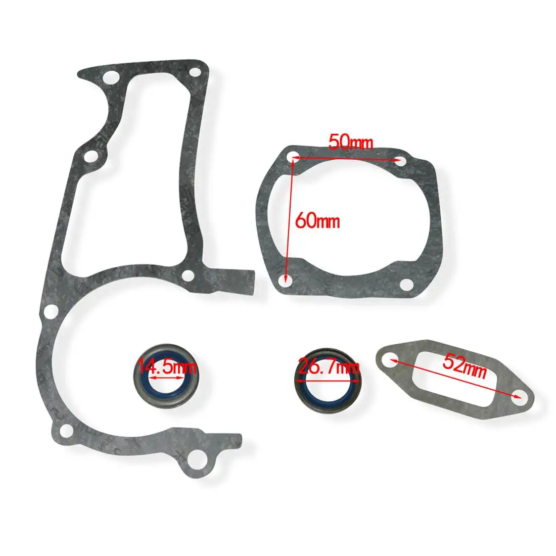 Set di guarnizioni 2 pezzi paraolio misura HUSQVARNA 375 365 362 per JONSERED 2065 2071 nuovo