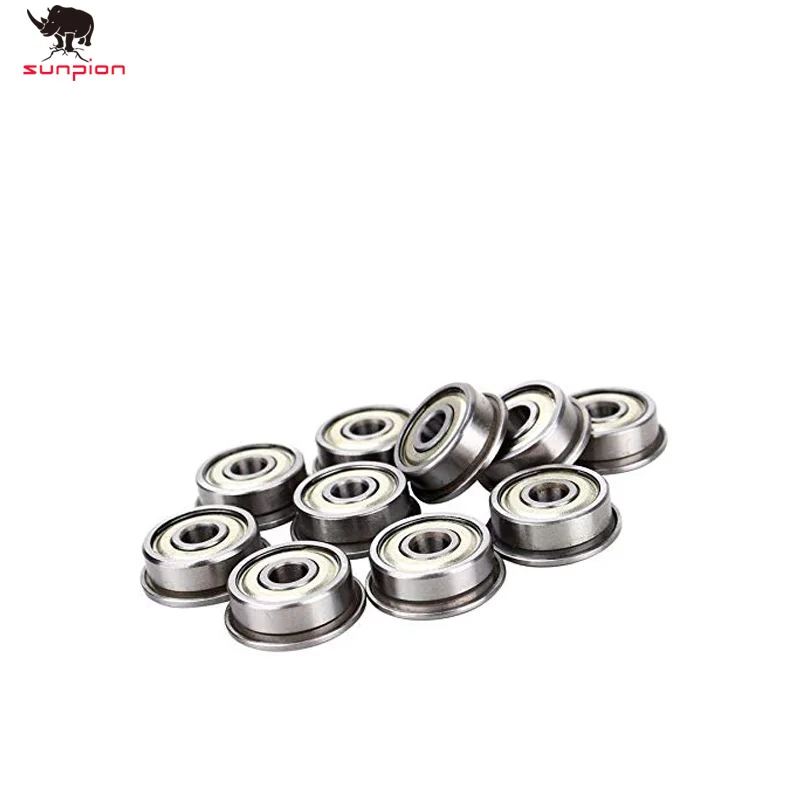 SUNPION 3d printer parts F624ZZ FlangedDeep Groove Ball Bearings 4x 13 x 5mm for 3D printer 10pcs/lot