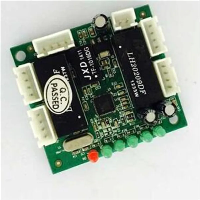 Mini modul design ethernet switch circuit board für ethernet schalter modul 10/100 mbps 5/8 port PCBA bord OEM motherboard