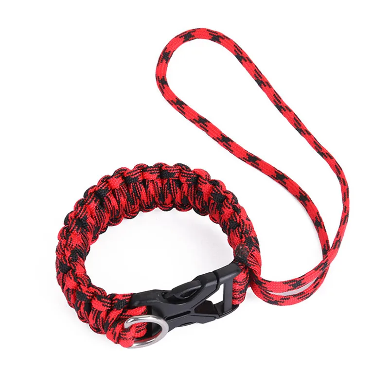 Outdoor 550Ibs emergency survival paracord bracelet digital camera shatter-resistant anti-lost wrist strap For Men & Women