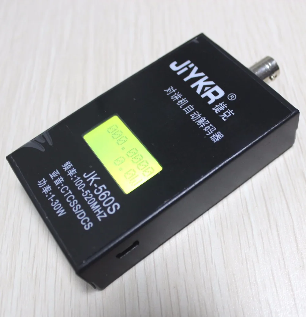 Draagbare Frequentie counter Meter 100 MHz-520 Mhz CTCSS/DCS decoder uitgangsvermogen decoder voor Analoge Walkie Talkie t-388 UHF VHF