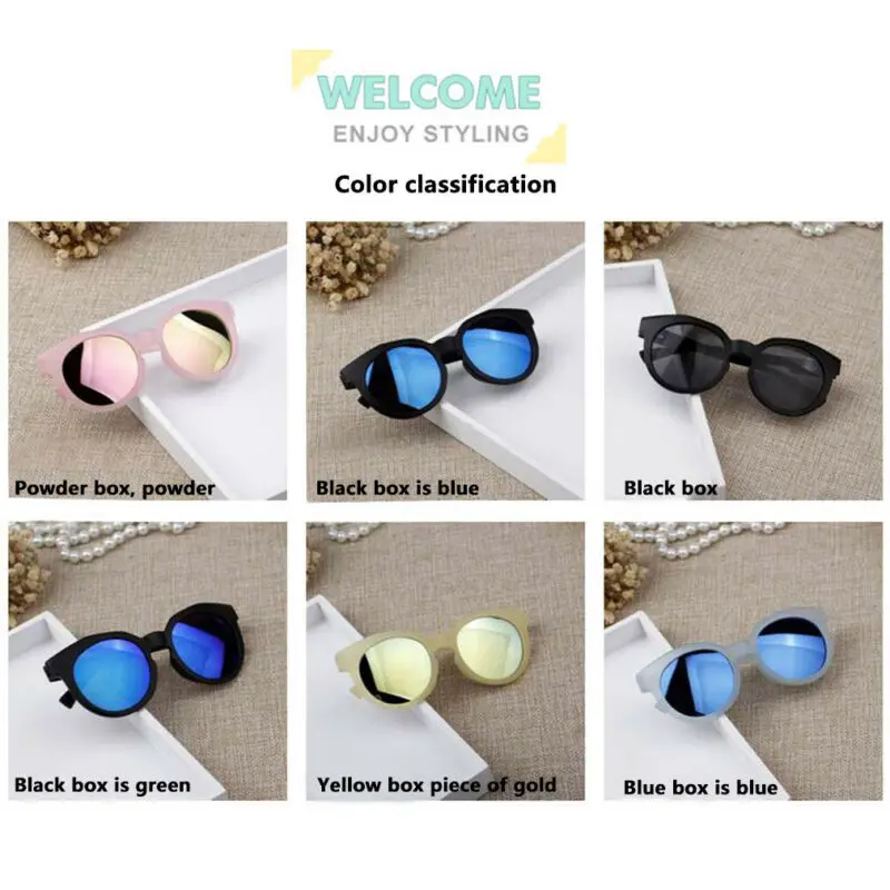 Fashion Children\'s Boys Girls Sunglasses Shades Bright Lenses UV400 Protection Sunglasses colored Kid Beach Toys 2-8Y