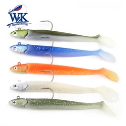Swing Shad Lure with 20g Jig Head Crazy Eel 11cm Soft Bait Ultimate Inshore Rock Fishing Seabass JIGS Rig Soft Lure Swimbait