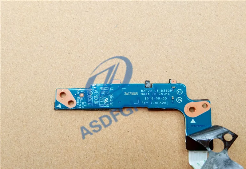 NEW original GENUINE FOR DELL FOR Alienware 13 R3 Power Button  Cable LS-D582P 100% Test ok