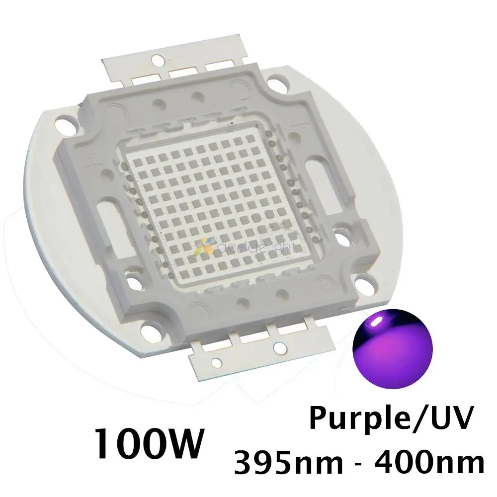 

100W High Power UV Ultra Violet Light Chip EPILEDs 42Mil, 365nm-370NM,380nm-385nm,395nm-400nm,420nm-425nm LED Light Source