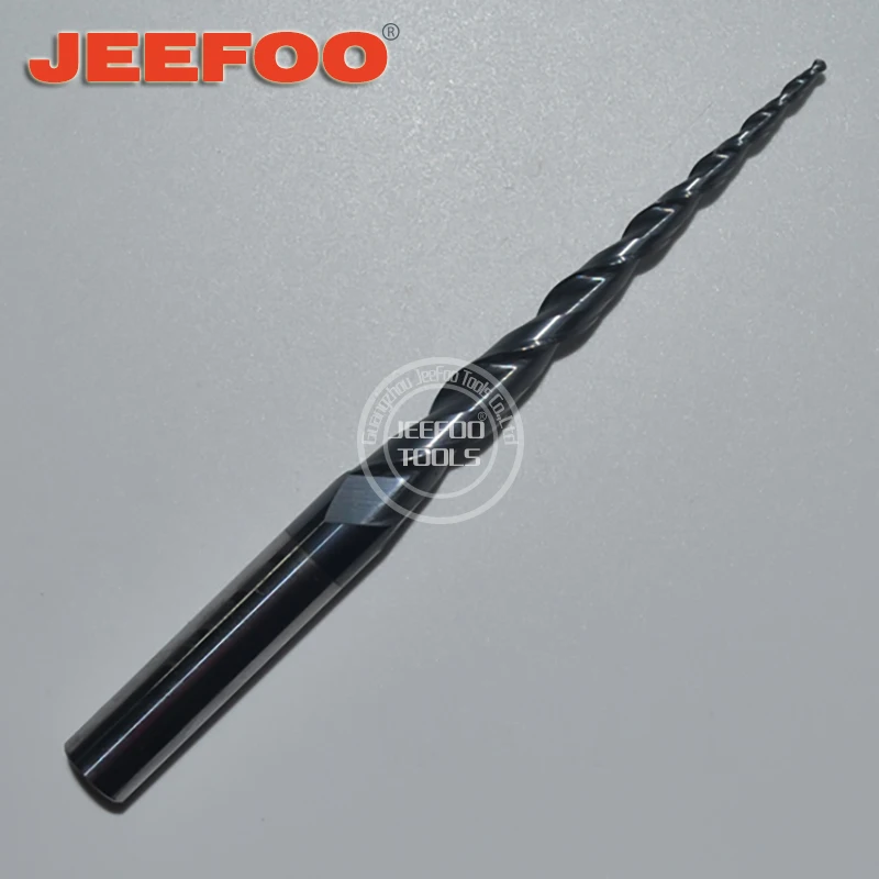 

R0.75*30H*6D*75L*2F High Quality Taper Flute 2 Flutes Ball Nose End Mill/tungsten Carbide Tapered Ball End Mill