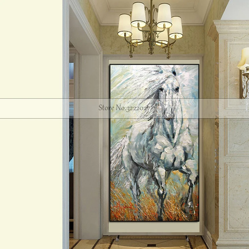 

Large Size Quardro Canvas Paintings Wall Picture Animal Decorative Horses Pictures Canvas Wall Art Home Decor For Living Room