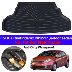 Car Rear Boot Cargo Liner Tray Trunk Floor Carpet Mats Carpets Pad Anti-dirty For Kia Rio Pride K2 Sedan 2012- 2015 2016 2017