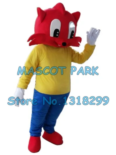 red cat mascot costume custom cartoon character cosply adult size carnival costume 3161