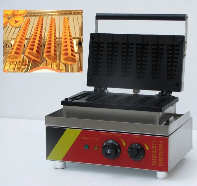 220v 110v 6 PCS Lolly Waffle Maker Waffle Stick Hotdog Waffle Machine