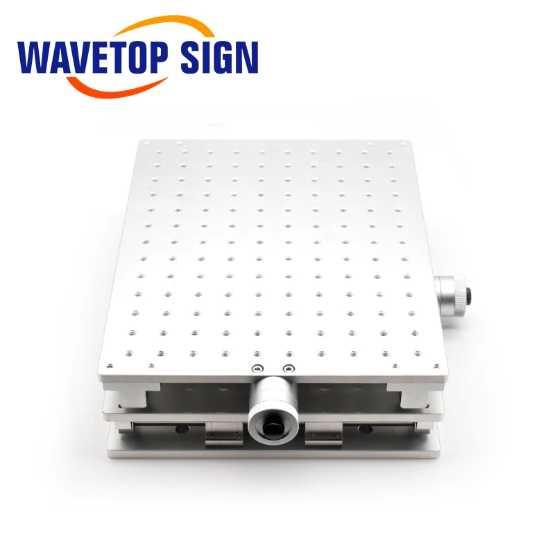 Máquina de marcação a laser WaveTopSign, mesa de trabalho 2D, 350x270x90mm, eixo X ajustável, 0-150mm, eixo Y, 0-190mm, parafusos fixos, M6