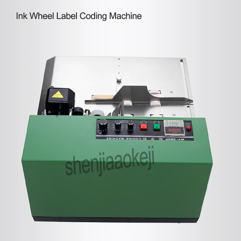 Ink wheel marking machine Digital continuous automatic code printing machine Print production date food packag bag printer 1pc